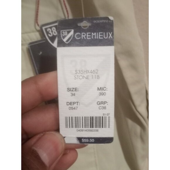 New Cremieux Classic Garment Dyed Shorts Mens 9" Inseam Beige Size 34 NWT - Picture 3 of 10